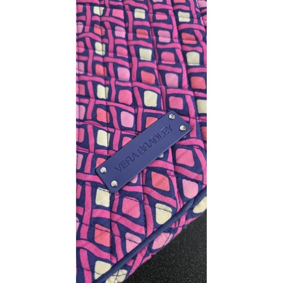 Vera Bradley Katalina Pink Purple Laptop Zippered Sleeve Padded School Mac Book - Picture 2 of 7